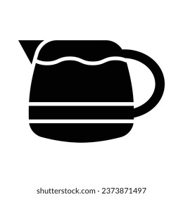 Coffee Pot Vector Glyph Icon For Personal And Commercial Use.
