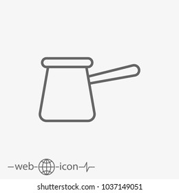 coffee pot vector icon
