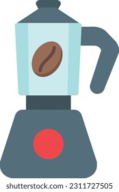 Coffee Pot Vector Icon Flat Style