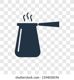 Coffee pot vector icon isolated on transparent background, Coffee pot transparency logo concept