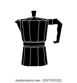 coffee pot vector icons on a white background