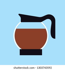 Coffee pot. Vector illustration