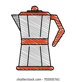 coffee pot vector illustration