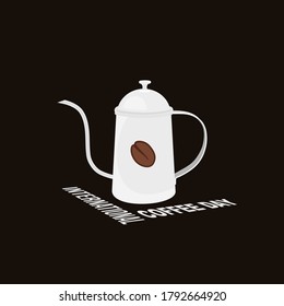 Coffee pot vector illustration. good template for coffee design.