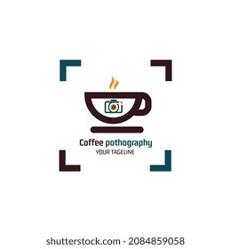coffee pothography art and illustration logo