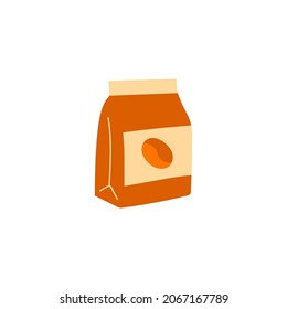 Coffee powder icon in color icon, isolated on white background 