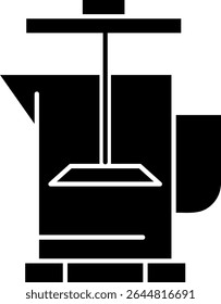 Coffee Press Glyph Vector Icon Design
