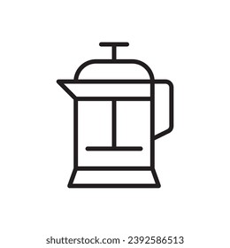 Coffee Press Icon Sign Symbol 