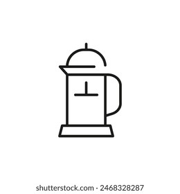 Coffee press icon. Simple coffee press icon for social media, app, and web design. Vector illustration
