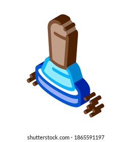 coffee press icon vector. isometric coffee press sign. color isolated symbol illustration