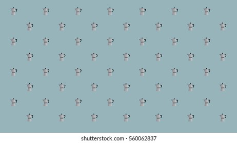 COFFEE PRESS PATTERN
Coffee press arranged in pattern on the light blue background.