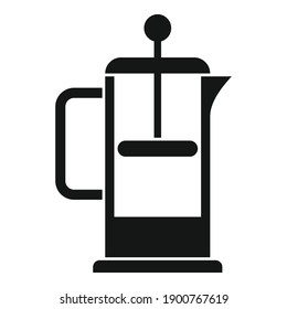 Kaffeemaschine Einfache Illustration von Kaffeepaptopvektorsymbol für Webdesign einzeln auf weißem Hintergrund