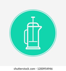 Coffee press vector icon sign symbol