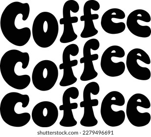 Coffee print ready design file