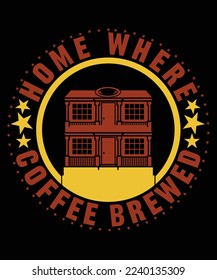 Diseño vectorial de impresión de café - para amantes del café