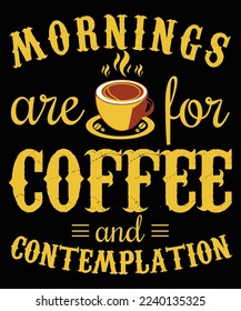 Diseño vectorial de impresión de café - para amantes del café