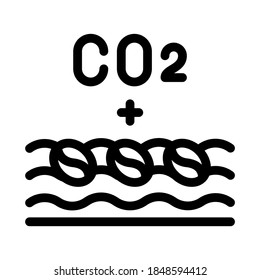 coffee production package icon vector. coffee production package sign. isolated contour symbol illustration