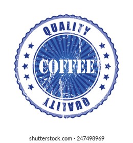 Coffee Quality Stamp. 