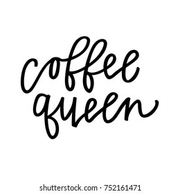 Coffee Queen in Calligraphy