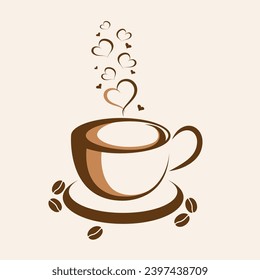 Coffee quote design with a cup. Coffee print for tshirt, sticker. Coffee power typography. Stock vector.