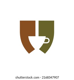 Coffee Quote Logo Using Quotation Mark Symbol And Negative Space Espresso Coffee Mug