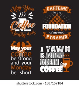 Coffee Quote and Saying Set