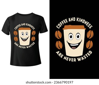 coffee quotes t shirt design 