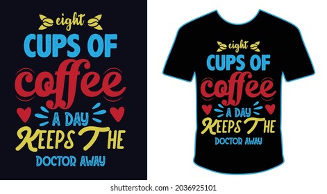 Coffee quotes t-shirt design bundle