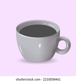 coffee. realistic vector illustration. isolated