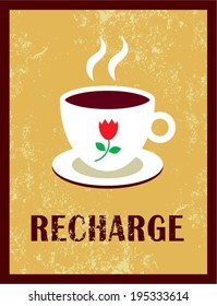 coffee recharge poster