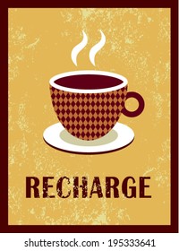 coffee recharge poster