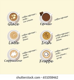 coffee  recipes with illustrations