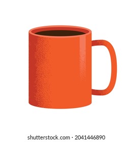 coffee red mug beverage icon