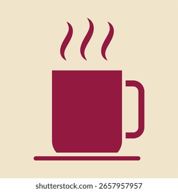 Café rojo de moda útil diseño de Ilustración vectorial precioso colorido background.eps