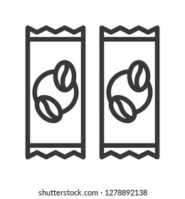  coffee related line design editable stroke icon
