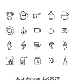 Coffee Related Vector Objects Icons