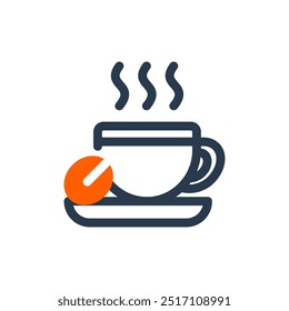 Icono de Vector del menú del restaurante del café