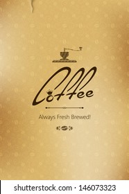 coffee retro background