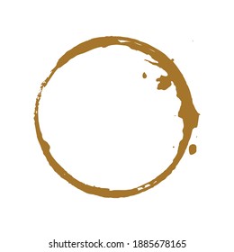 Coffee ring stain vector graphic