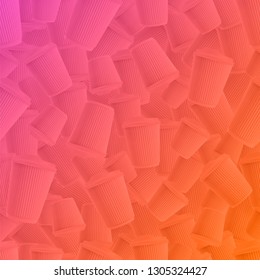 Coffee ripple cups gradient background with modern duotone effect.