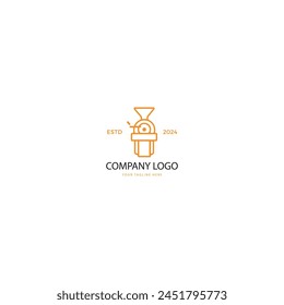 Coffee roasted machine logo design elegant logo design best logo design for your company