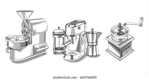 Coffee Roaster, Coffee Brewers and Coffee Grinder