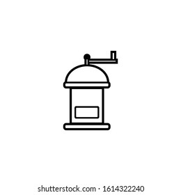 coffee roaster. grinder logo Ideas. Inspiration logo design. Template Vector Illustration. Isolated On White Background