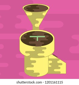 Coffee Roaster icon Geometric Liquid Shape