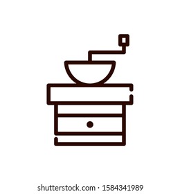 coffee roaster machine preparation line design vector illustration