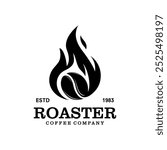 coffee roaster vector design on white background