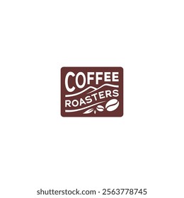 coffee roasters and mountain combination logo. bean fresh coffee