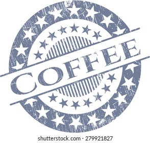 Estampilla de goma de café
