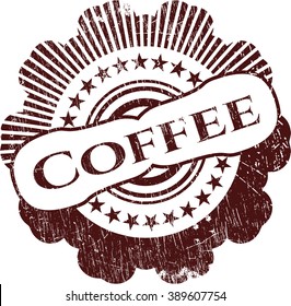Coffee rubber grunge texture seal