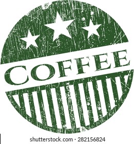 Sello de goma para café